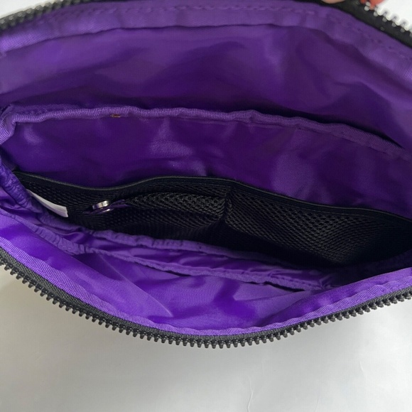 Caboodles Waist Bag Sling Fanny Pack Black Hiking Cycling Back Zippered Pocket - Picture 8 of 11